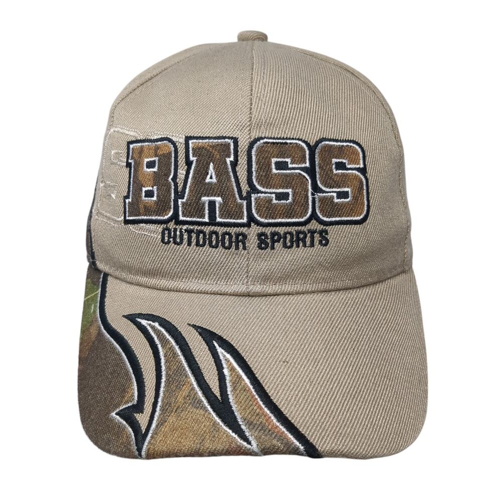 Bass Outdoor Sports Bass Baseball Cap Brown One Size Adjustable Golden Lion